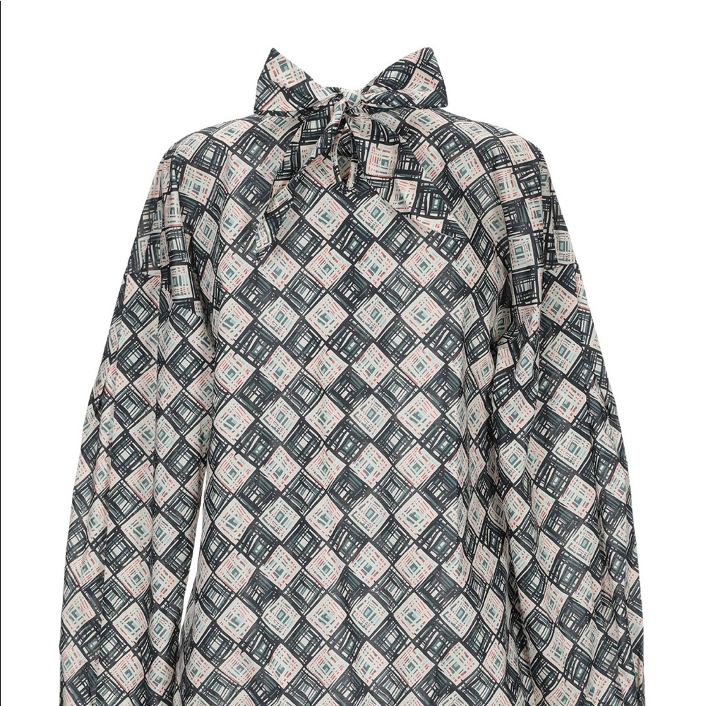Caliban- cotton printed blouse